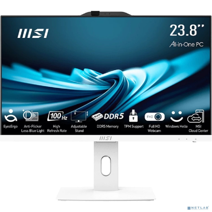MSI Pro AP242P 14M [9S6-AE0622-825] White 23.8" {FHD i5 14400(2.5Ghz)/8192Mb/256SSDGb/UHD Graphics 730/DOS + Wireless KB+M}